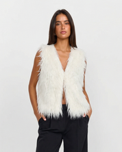 Camille Boudin | Luxe Faux Fur Vest For Women