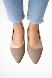 Camille Pièrre | Suede Pointed Flats For Women