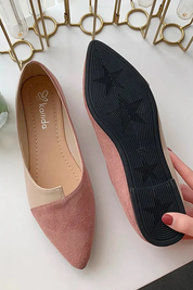 Camille Pièrre | Suede Pointed Flats For Women