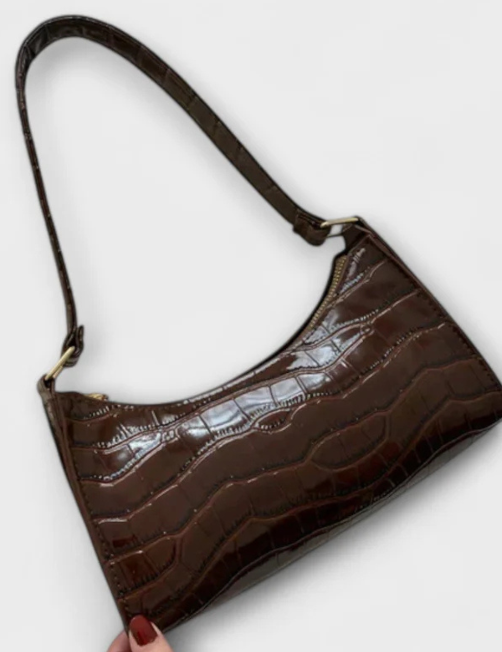 Camille Moretti | Croc Luxe Shoulder Bag For Women