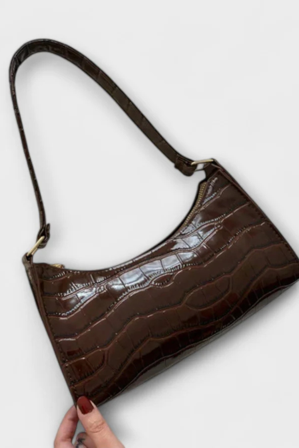 Camille Moretti | Croc Luxe Shoulder Bag For Women