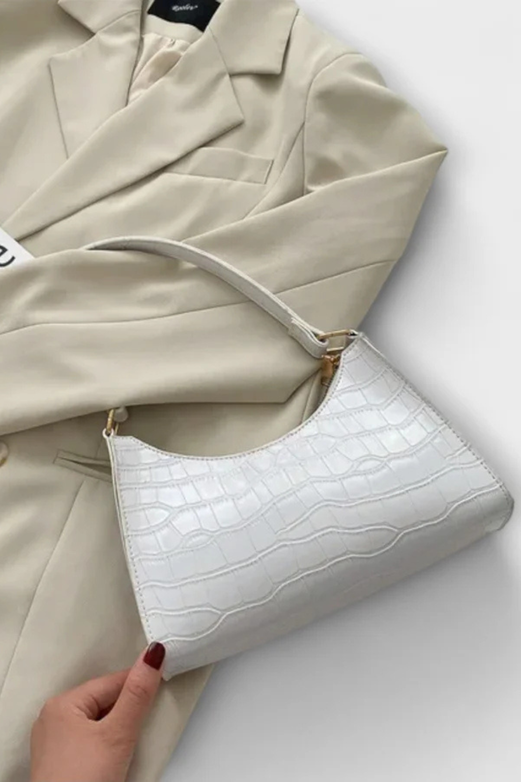 Camille Moretti | Croc Luxe Shoulder Bag For Women