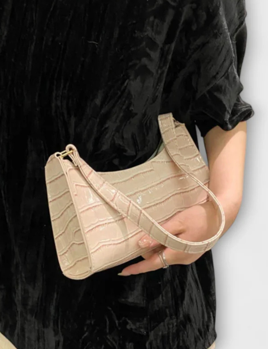 Camille Moretti | Croc Luxe Shoulder Bag For Women