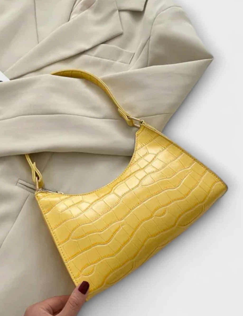 Camille Moretti | Croc Luxe Shoulder Bag For Women