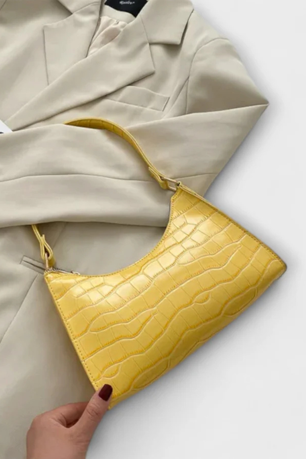 Camille Moretti | Croc Luxe Shoulder Bag For Women