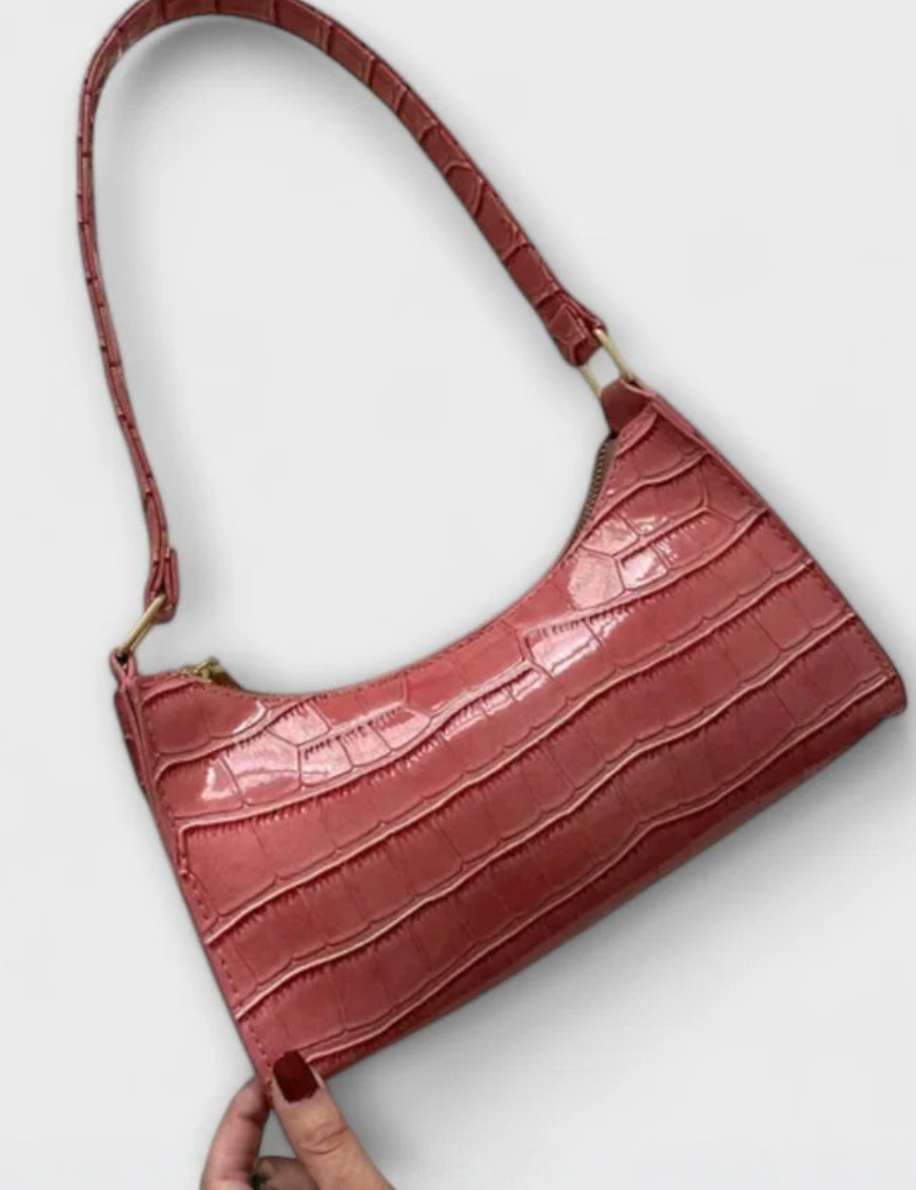 Camille Moretti | Croc Luxe Shoulder Bag For Women