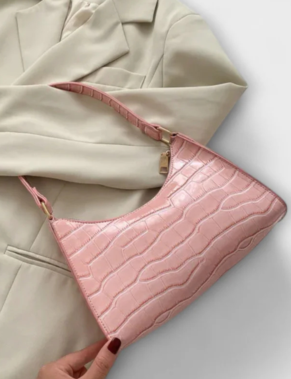 Camille Moretti | Croc Luxe Shoulder Bag For Women