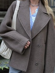 Camille Rousseau | Oversized Wool Blend Coat For Women