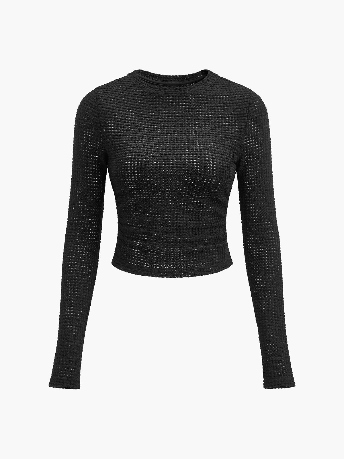 Camille Rousseau | Textured Cropped Knit Top For Women
