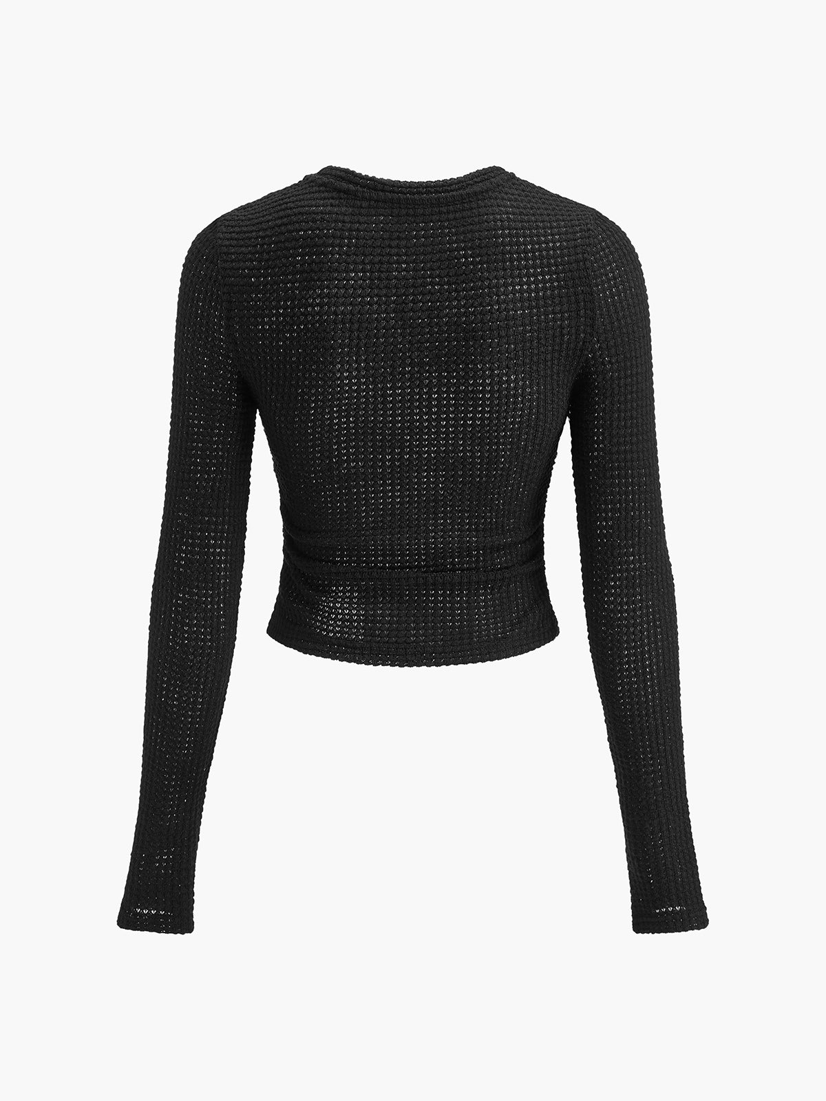 Camille Rousseau | Textured Cropped Knit Top For Women