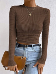 Camille Rousseau | Textured Cropped Knit Top For Women