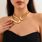 Cavelli Atelier | Liquid Silver Sculpt Choker Necklace & Bracelet