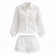 Cecilia Montague | White Summer Two-Piece Set For Women