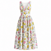 Cecily Barrow | Women's Wedding Guest Floral Midi Dress