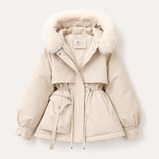 Cecily Edwards | Parka matelassée à capuche en fausse fourrure