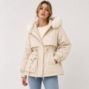 Cecily Edwards | Parka matelassée à capuche en fausse fourrure