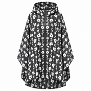 Cecily Turner | Printed Hooded Rain Poncho | Waterproof Statement Coat