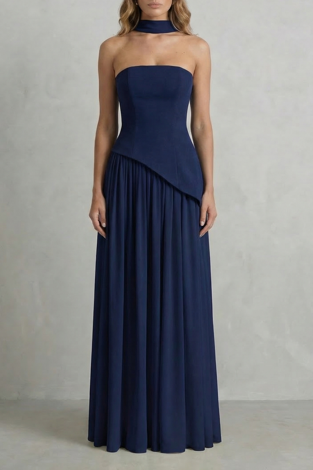 Felicia Drummond | Celestara Sculpted Strapless Maxi Dress in Butter Yellow