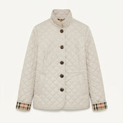 Charlotte Pembroke | Quilted Diamond-Stitch Jacket