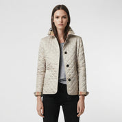 Charlotte Pembroke | Quilted Diamond-Stitch Jacket
