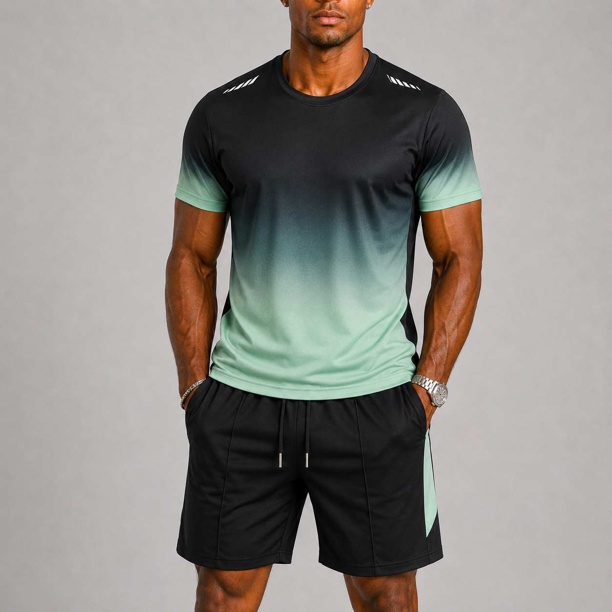 Nathan Ellis | Quick-Dry Gradient Sports Set Two-Piece