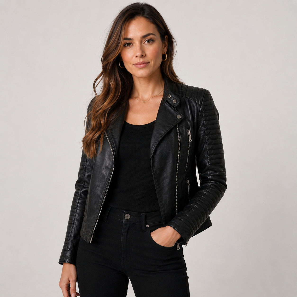 Isabella | Leather Jacket with Timeless Edge