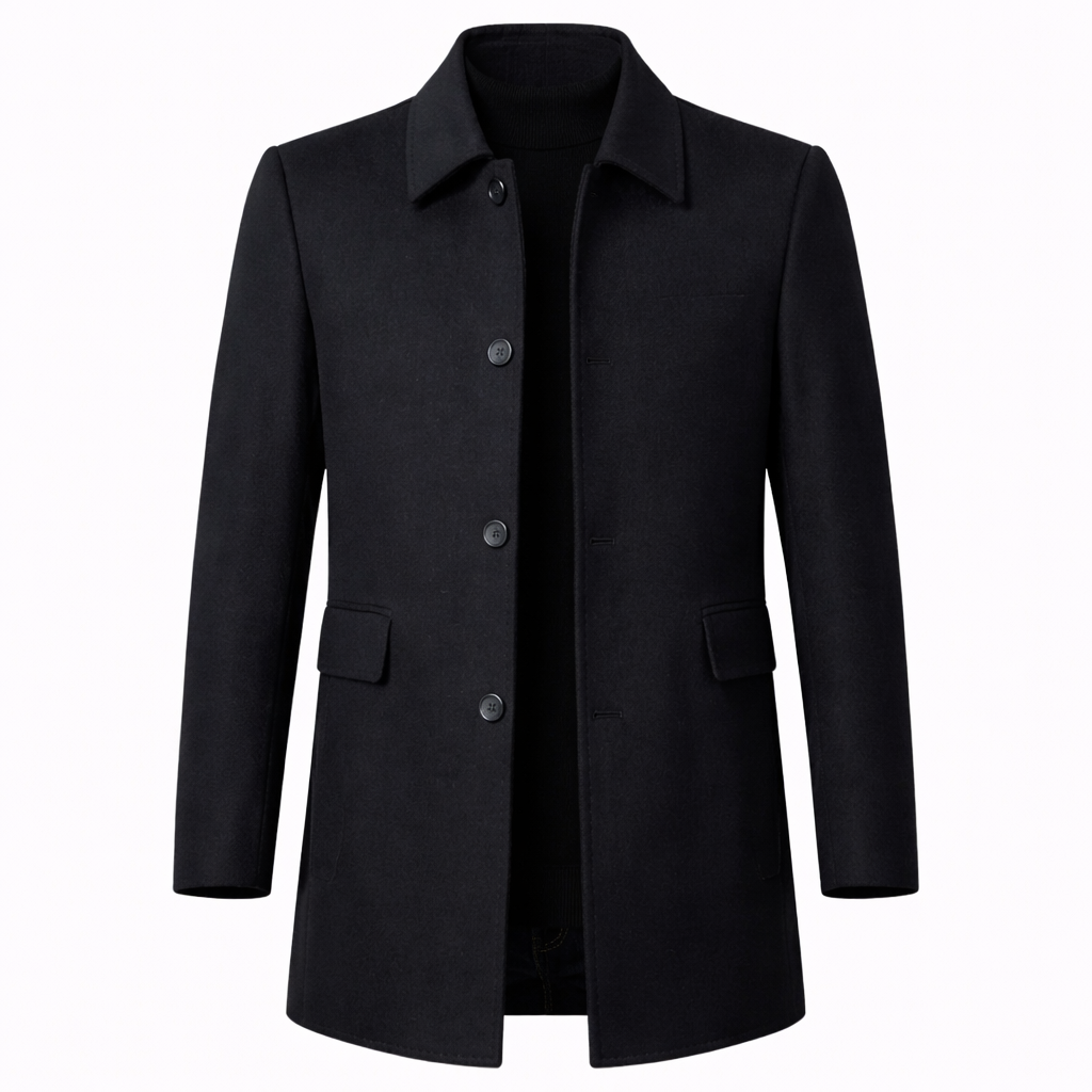 Louis Harrington | Classic Wool Overcoat For Men