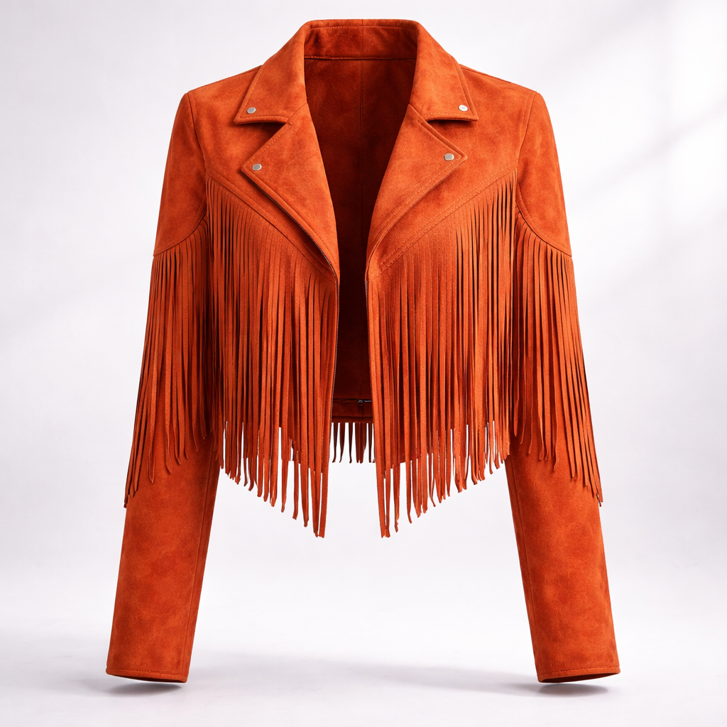Felicity Carrington | Fringe Suede Jacket For Women