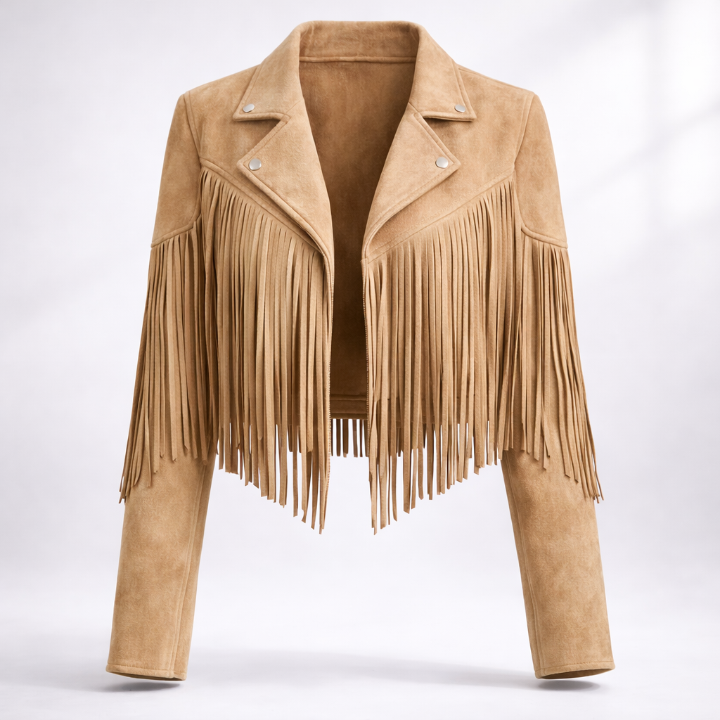 Felicity Carrington | Fringe Suede Jacket For Women