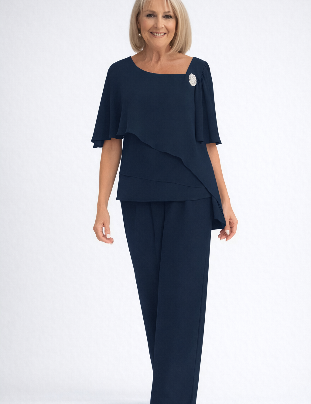 Marguerite Delacroix | Elegant Layered Two-Piece Set For Women