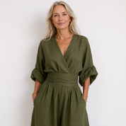 Sophia Merriweather | Wide-Leg Linen Jumpsuit