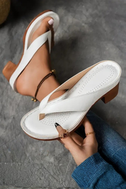 Chiara Bellini | Block Heel Slide Sandals For Women
