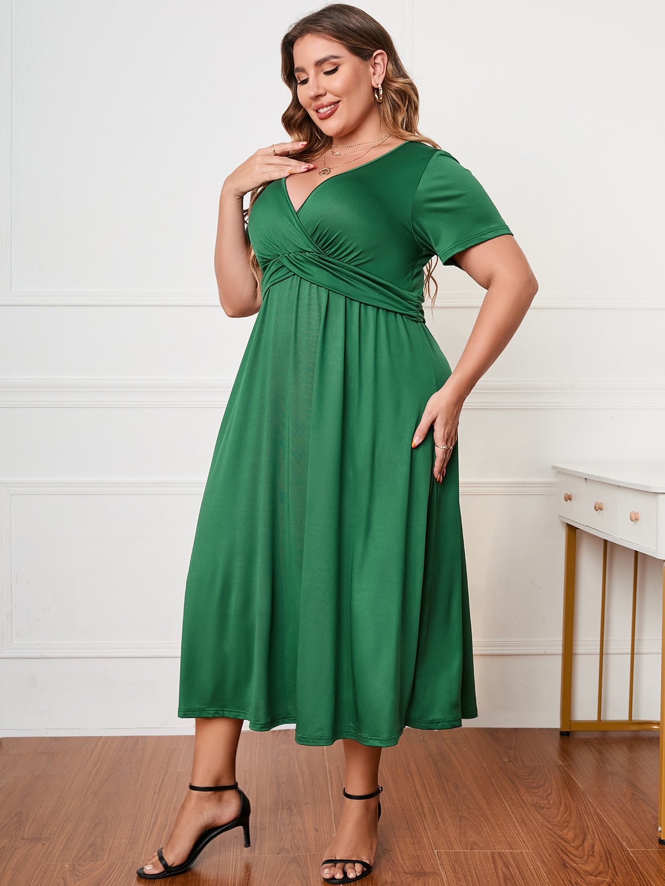 Chiara Bellini | Plus Size Green Maxi Dress