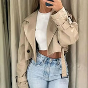 Chloé | Cropped Tailored Trench Jacket For Women