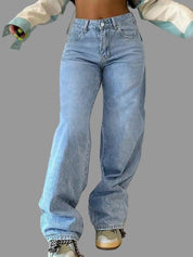 Chloë | Straight-Leg High-Waisted Denim Boyfriend Jeans
