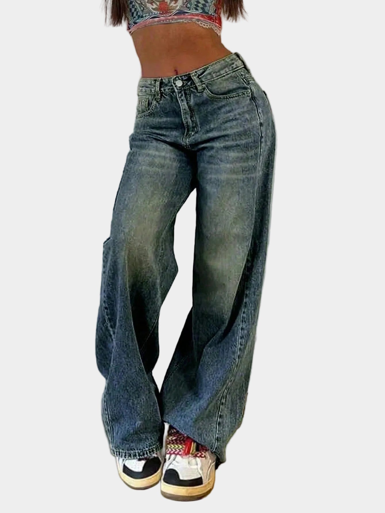 Chloë | Straight-Leg High-Waisted Denim Boyfriend Jeans