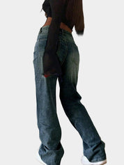 Chloë | Straight-Leg High-Waisted Denim Boyfriend Jeans