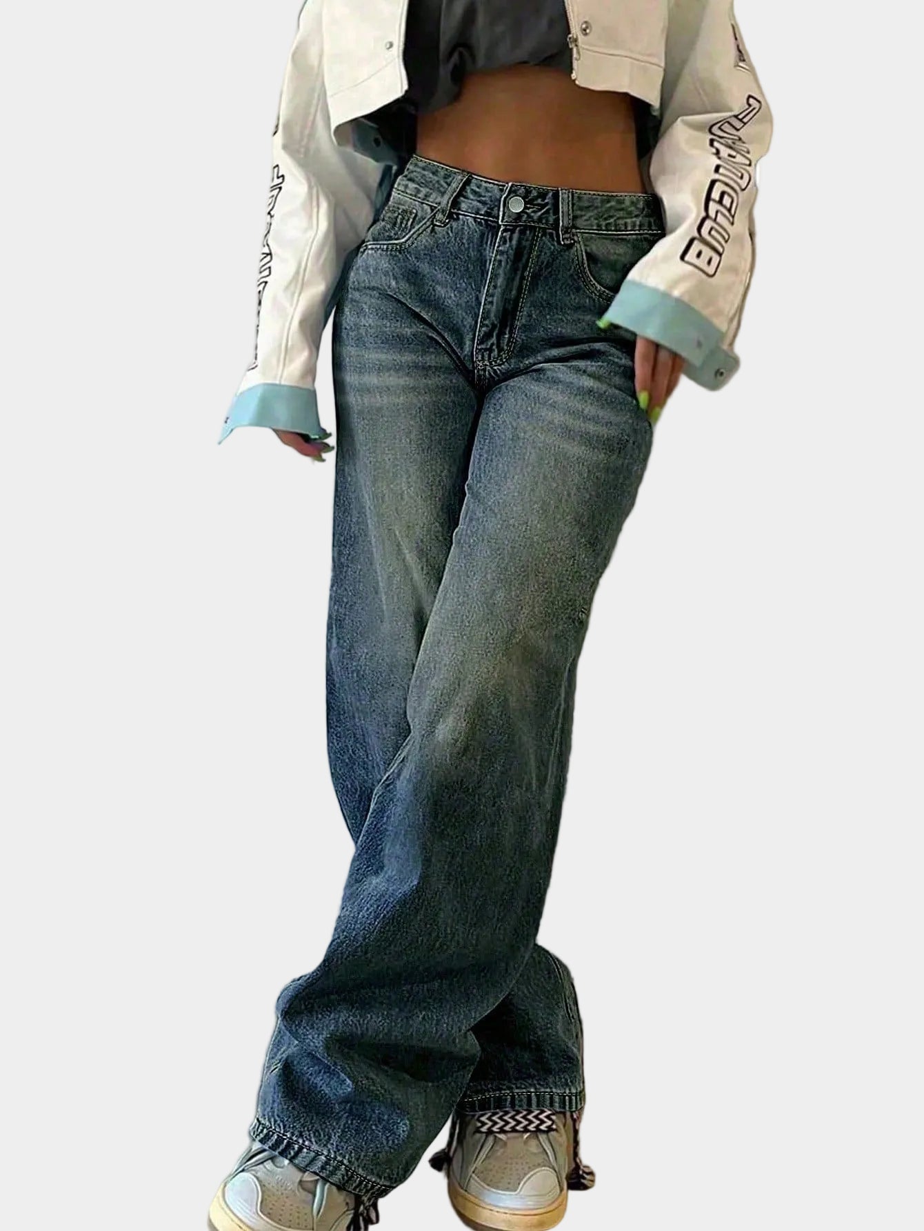 Chloë | Straight-Leg High-Waisted Denim Boyfriend Jeans