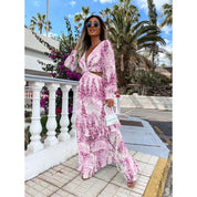 Chloe Dupont | Floral Cut-Out Maxi Dress