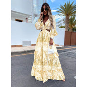 Chloe Dupont | Floral Cut-Out Maxi Dress