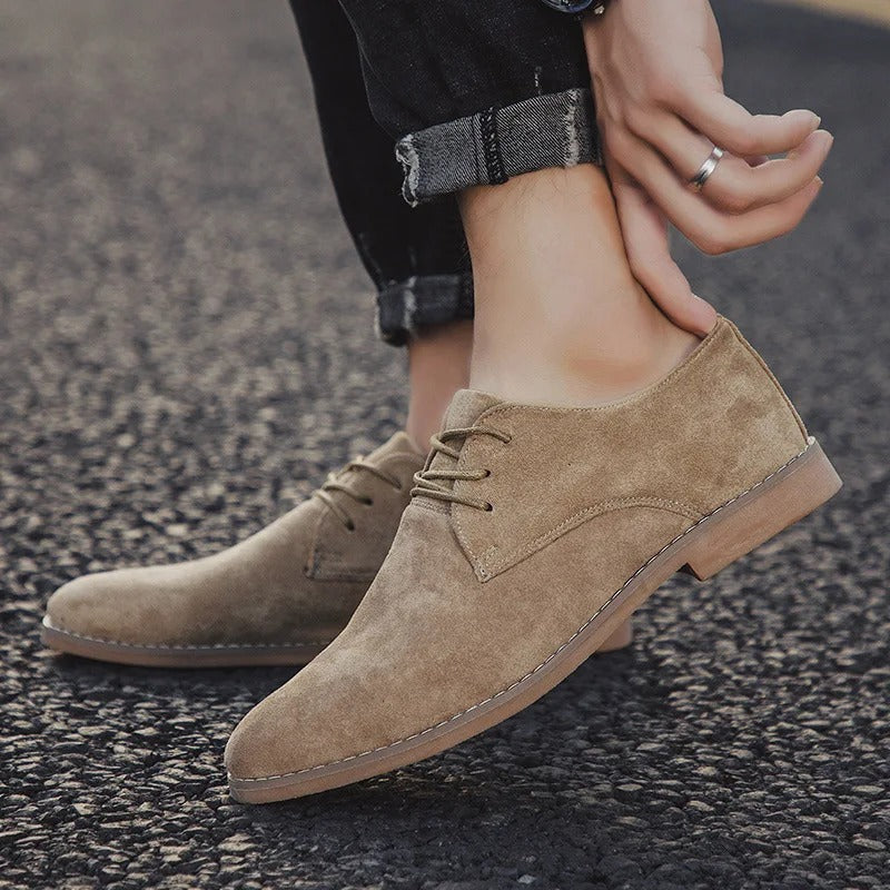 Christian Hunter | Suede Derby Shoes For Men