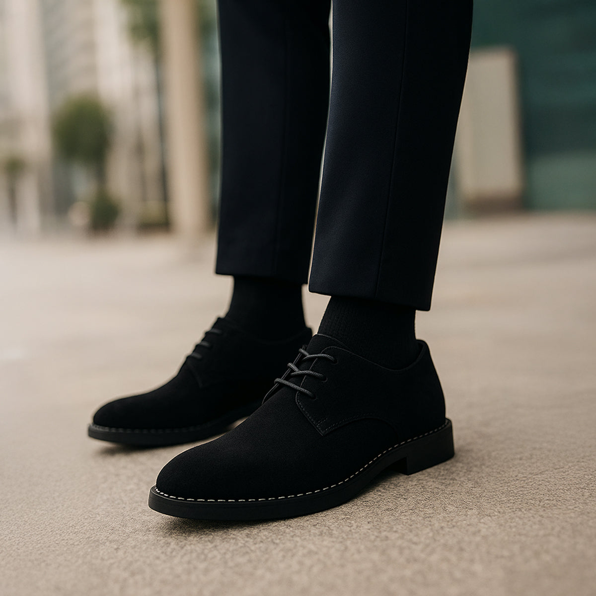 Christian Hunter | Suede Derby Shoes For Men