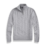 Christopher Lane | Cable-Knit Quarter-Zip Sweater