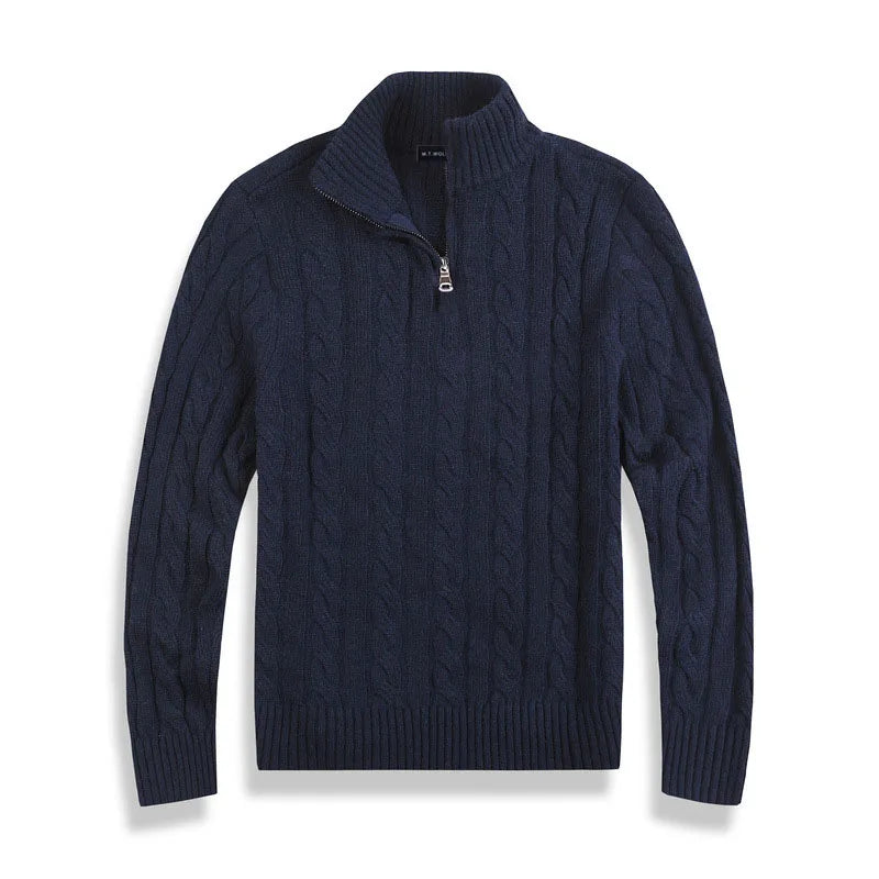 Christopher Lane | Cable-Knit Quarter-Zip Sweater