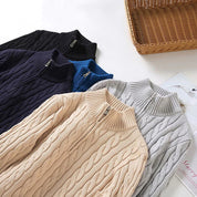 Christopher Lane | Cable-Knit Quarter-Zip Sweater