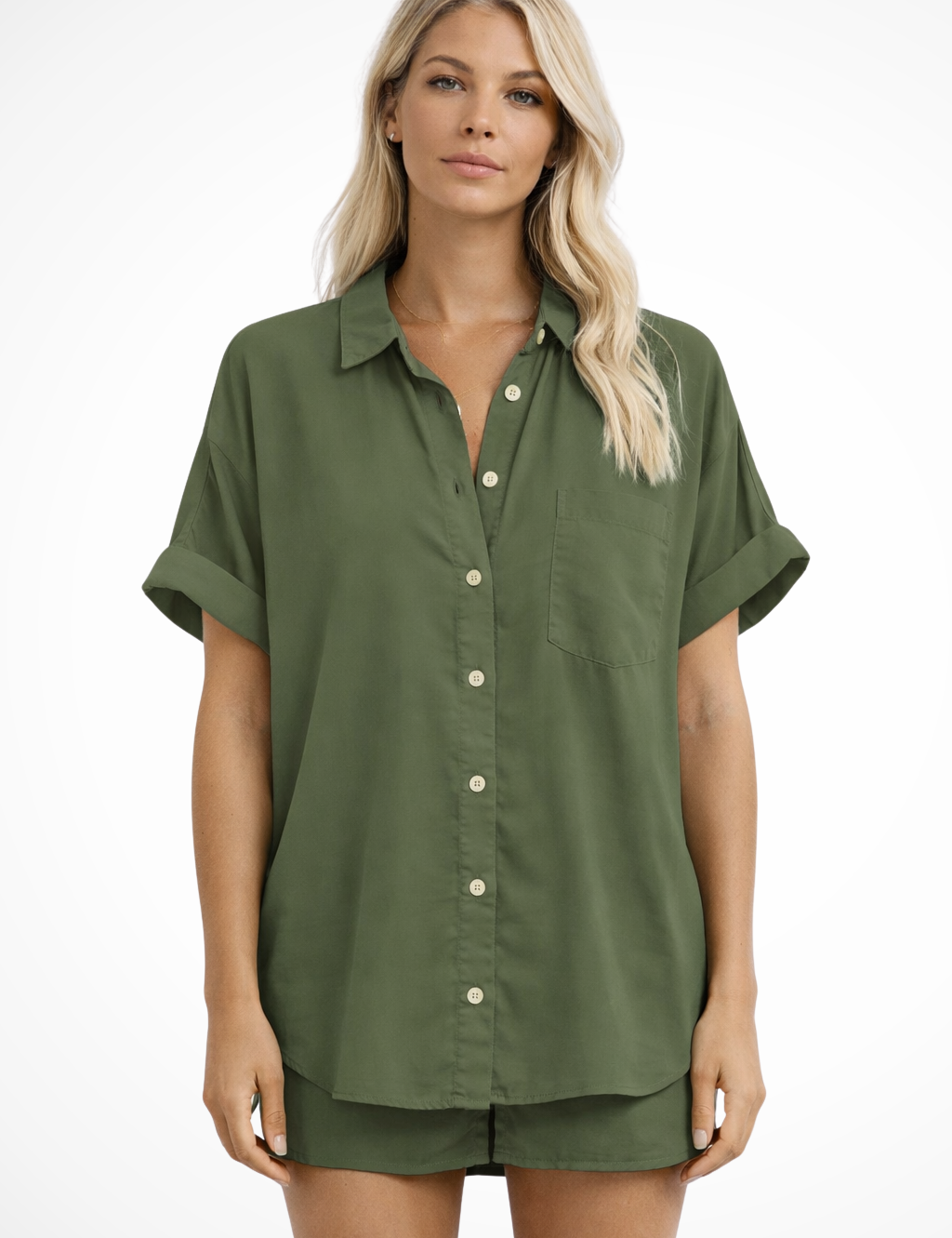 Clara Beaumont | Casual Button-Up Blouse For Women