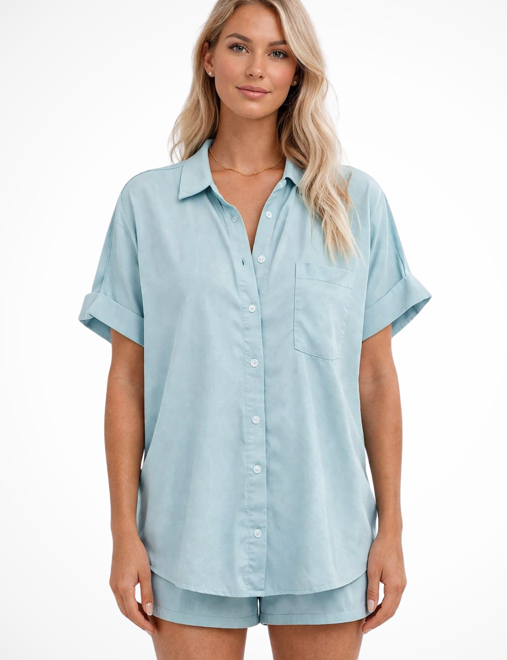 Clara Beaumont | Casual Button-Up Blouse For Women