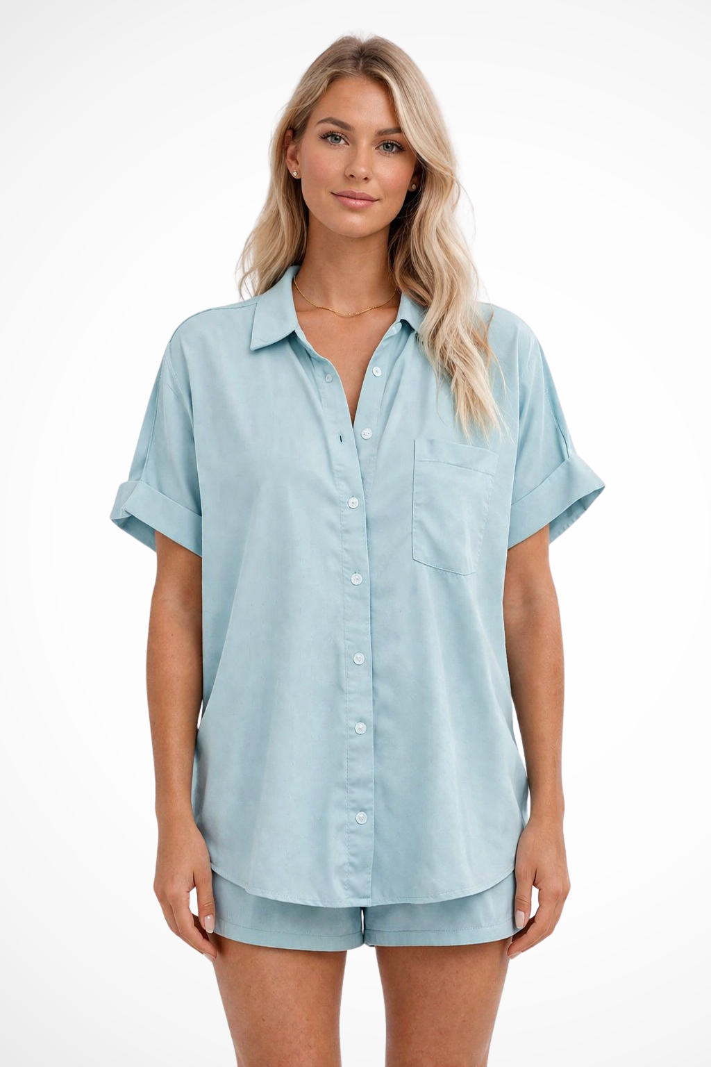 Clara Beaumont | Casual Button-Up Blouse For Women