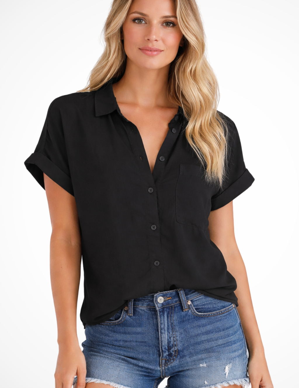 Clara Beaumont | Casual Button-Up Blouse For Women