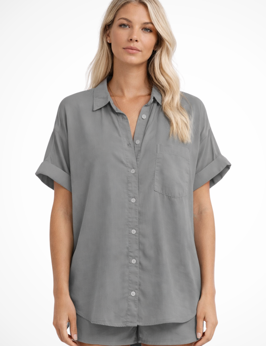 Clara Beaumont | Casual Button-Up Blouse For Women